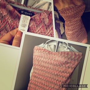 Strapless mini dress